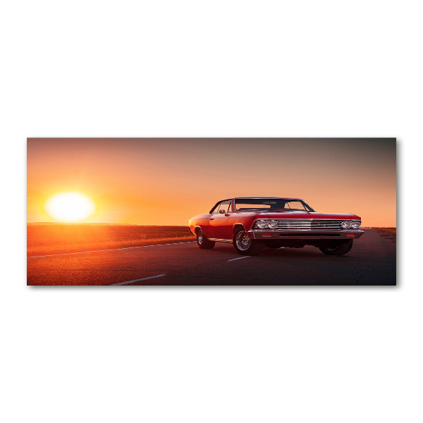 Wall art acrylic Red car