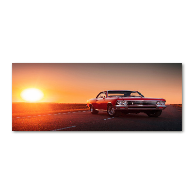 Wall art acrylic Red car