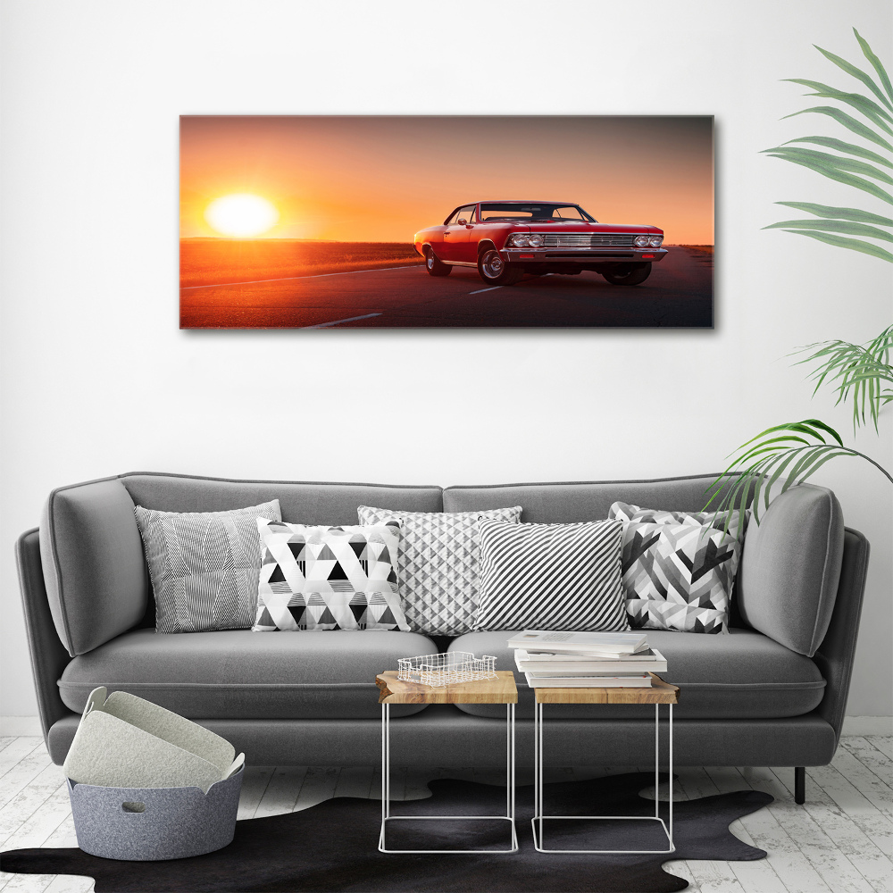 Wall art acrylic Red car