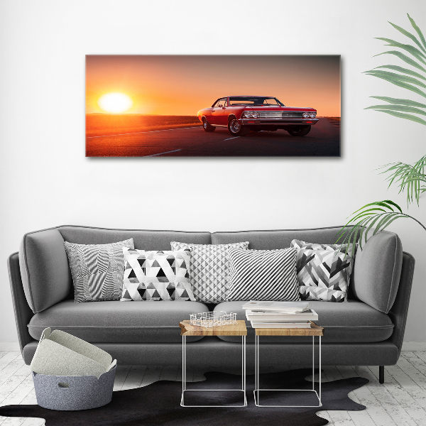 Wall art acrylic Red car