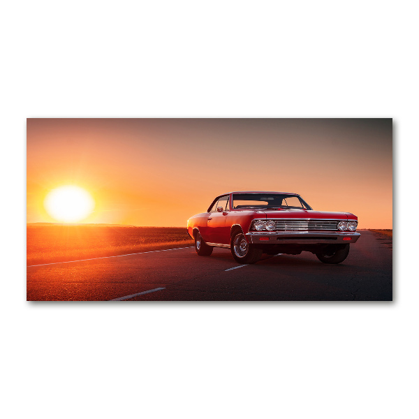 Wall art acrylic Red car