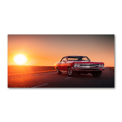 Wall art acrylic Red car