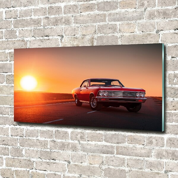 Wall art acrylic Red car