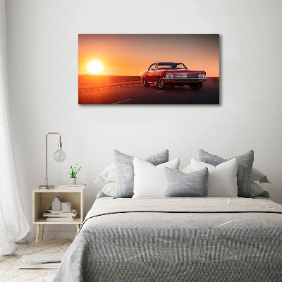 Wall art acrylic Red car