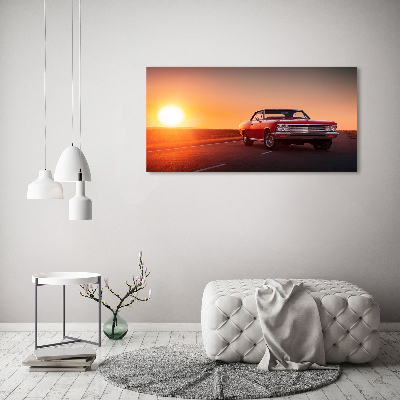 Wall art acrylic Red car