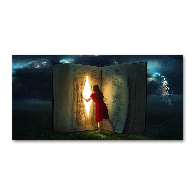 Acrylic wall art The world of books