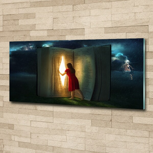 Acrylic wall art The world of books