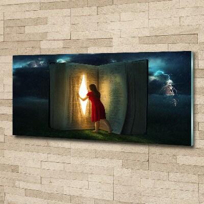 Acrylic wall art The world of books