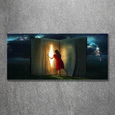 Acrylic wall art The world of books