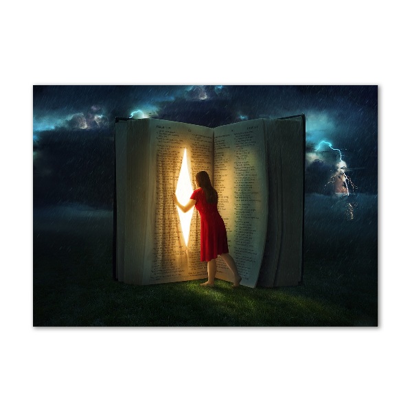 Acrylic wall art The world of books