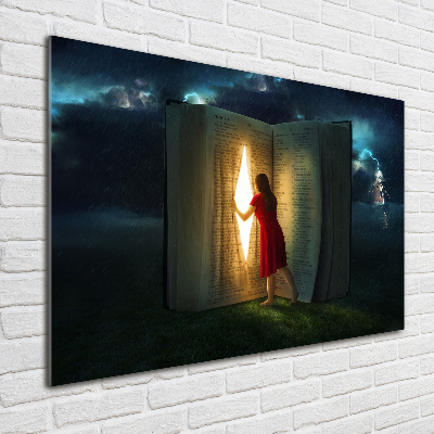 Acrylic wall art The world of books