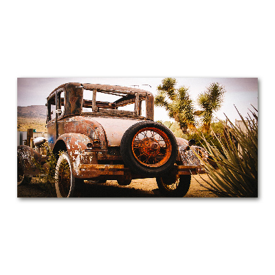 Acrylic wall art Car wreck