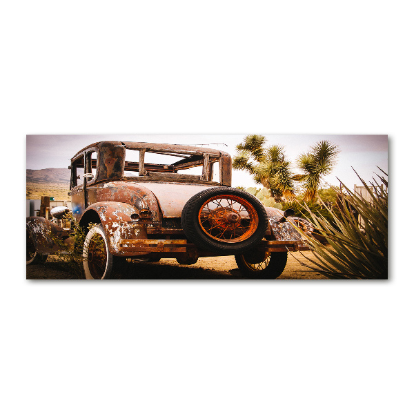 Acrylic wall art Car wreck