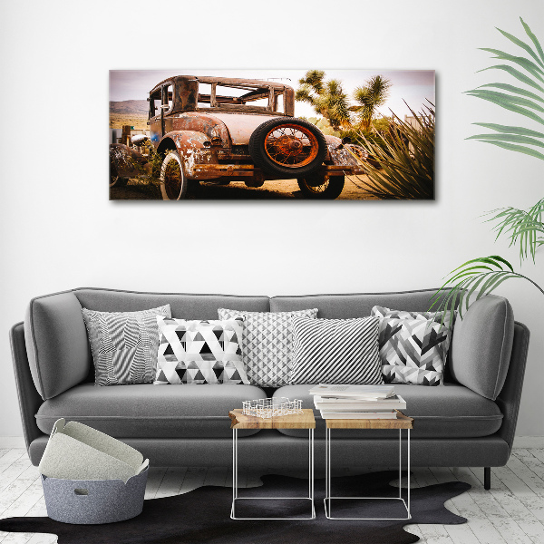 Acrylic wall art Car wreck