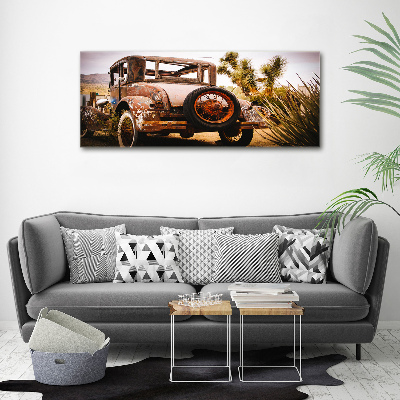 Acrylic wall art Car wreck