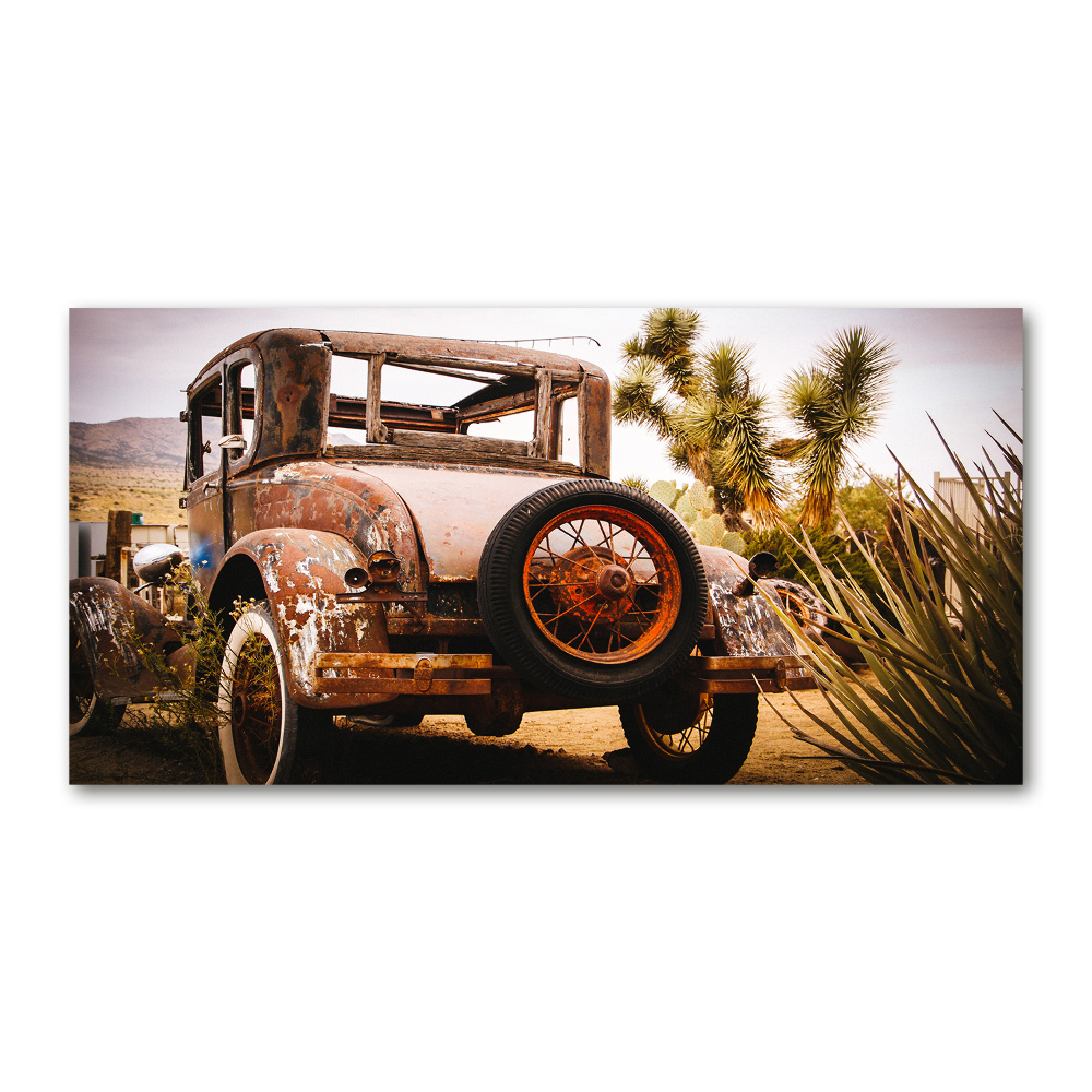 Acrylic wall art Car wreck