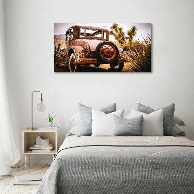 Acrylic wall art Car wreck