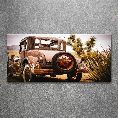 Acrylic wall art Car wreck