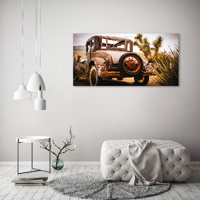 Acrylic wall art Car wreck