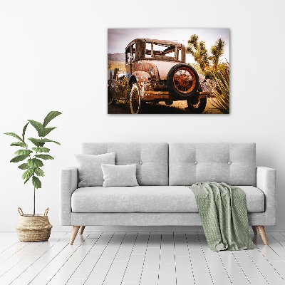 Acrylic wall art Car wreck