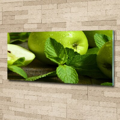 Acrylic wall art Green apples