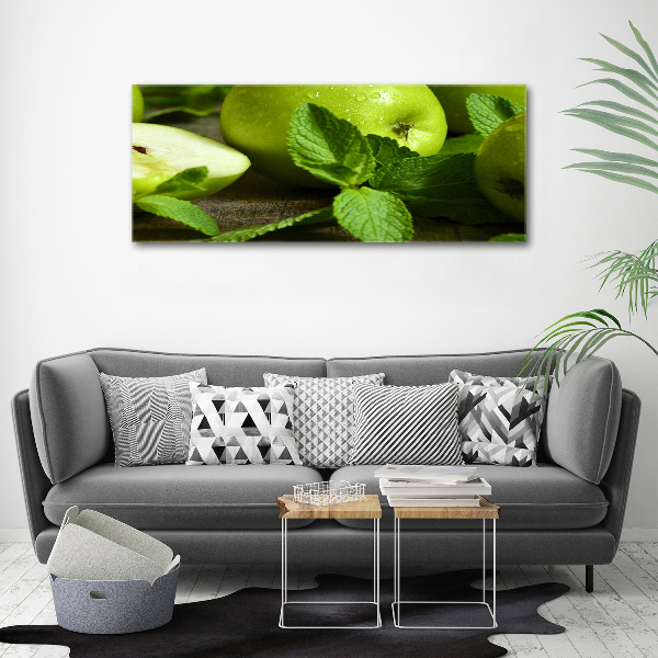 Acrylic wall art Green apples