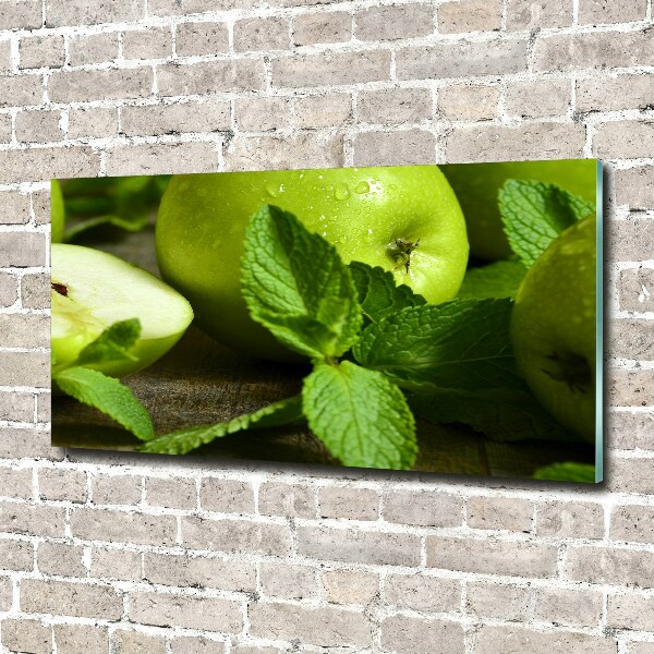 Acrylic wall art Green apples