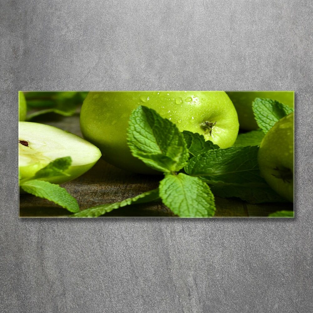 Acrylic wall art Green apples