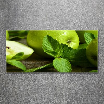 Acrylic wall art Green apples