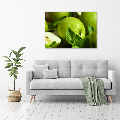 Acrylic wall art Green apples