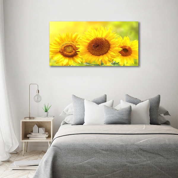 Wall art acrylic Sunflowers