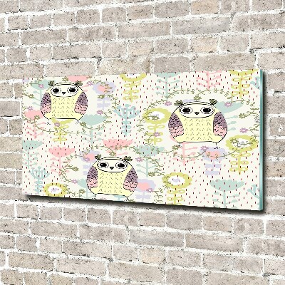 Wall art acrylic Owls