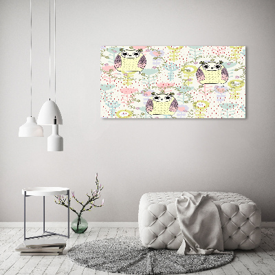 Wall art acrylic Owls