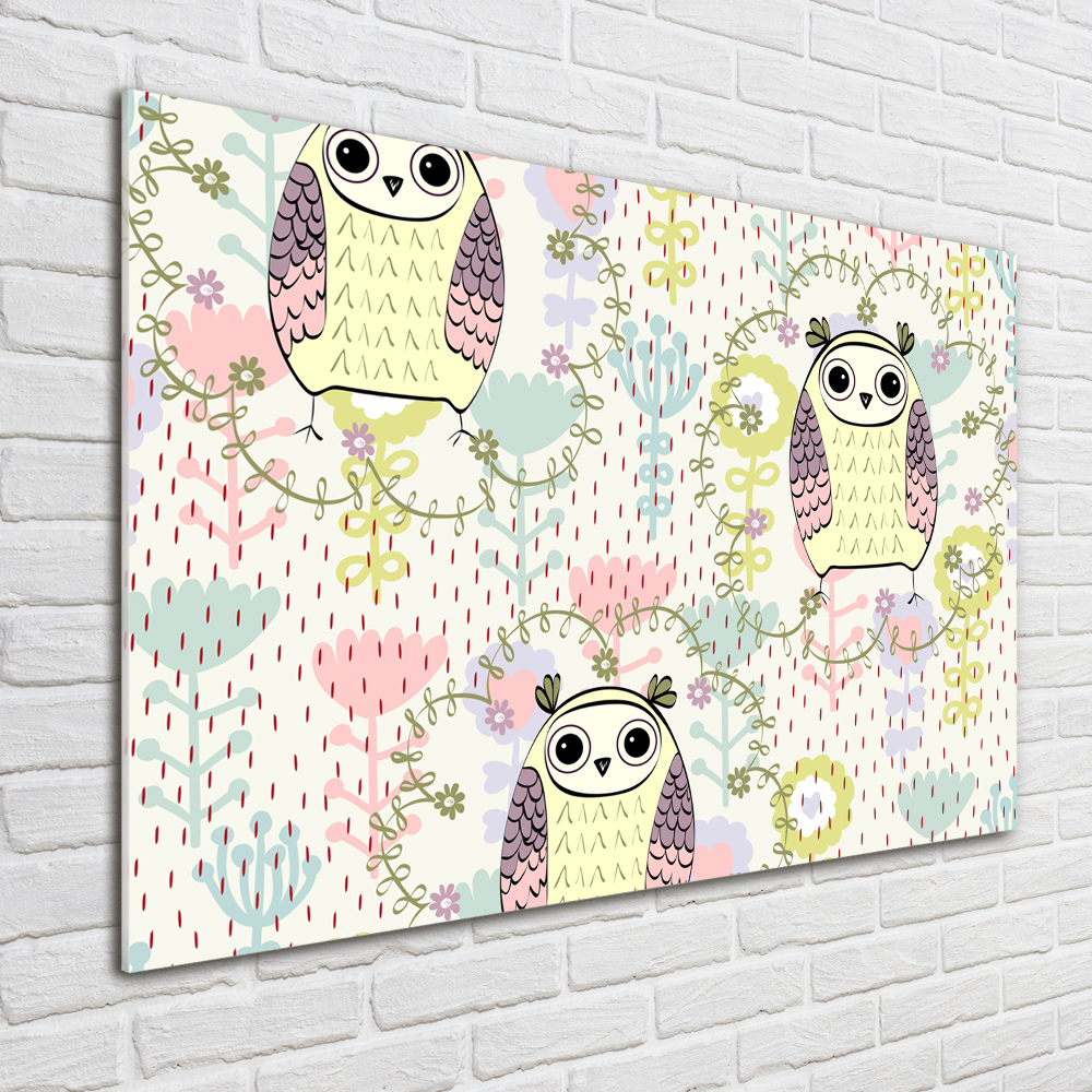 Wall art acrylic Owls