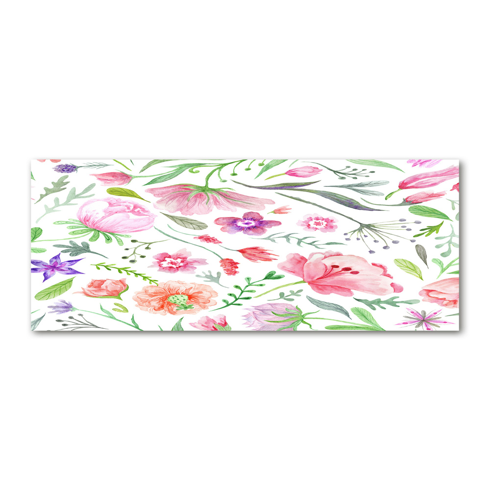 Acrylic wall art Floral pattern