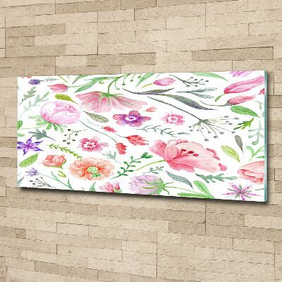 Acrylic wall art Floral pattern