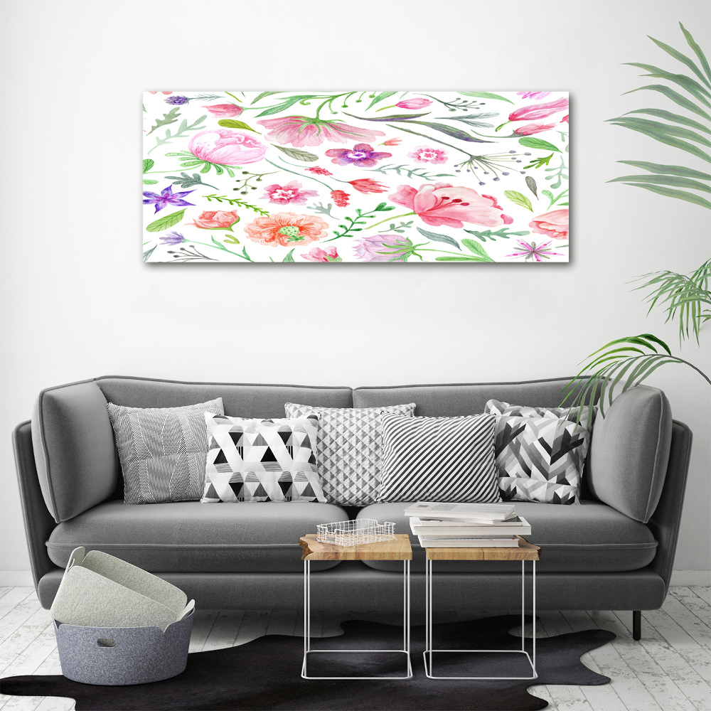 Acrylic wall art Floral pattern