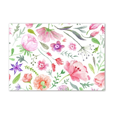 Acrylic wall art Floral pattern