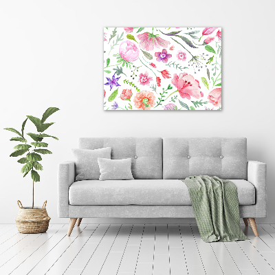 Acrylic wall art Floral pattern