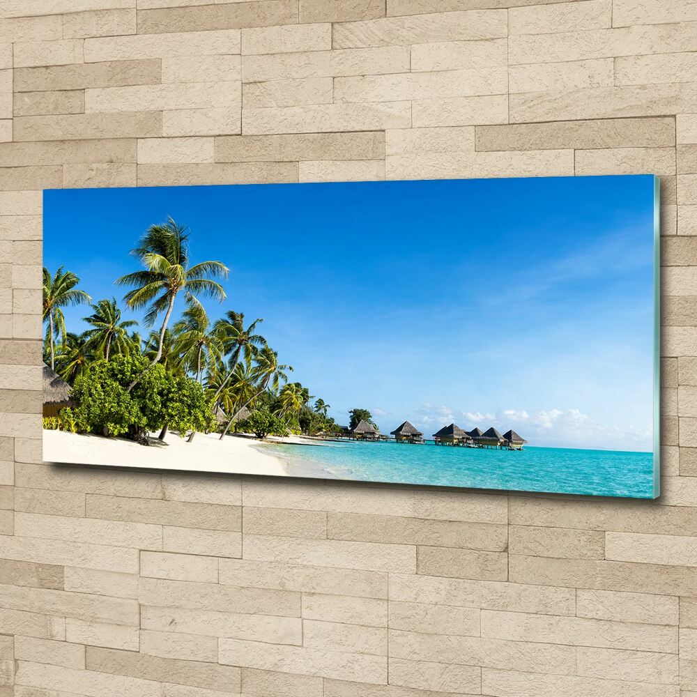 Acrylic print Beach in the Caribbean