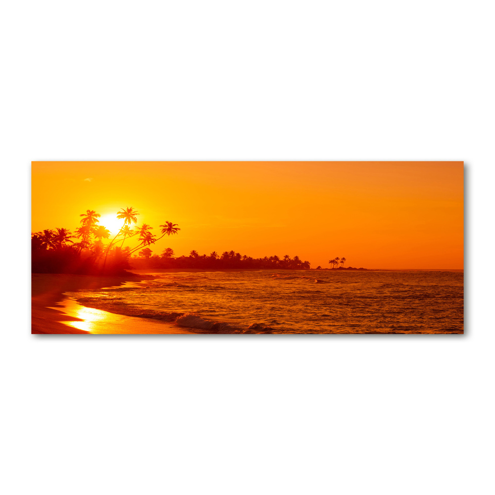 Acrylic print Sunset beach