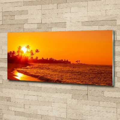 Acrylic print Sunset beach