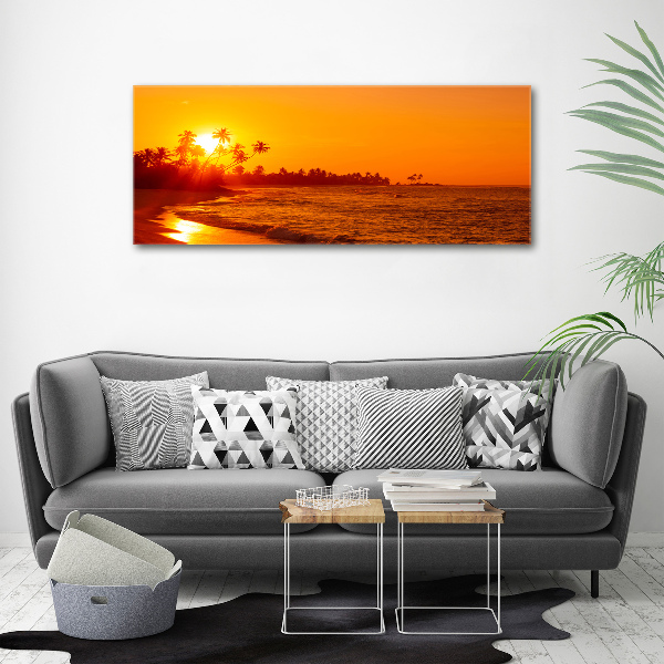 Acrylic print Sunset beach