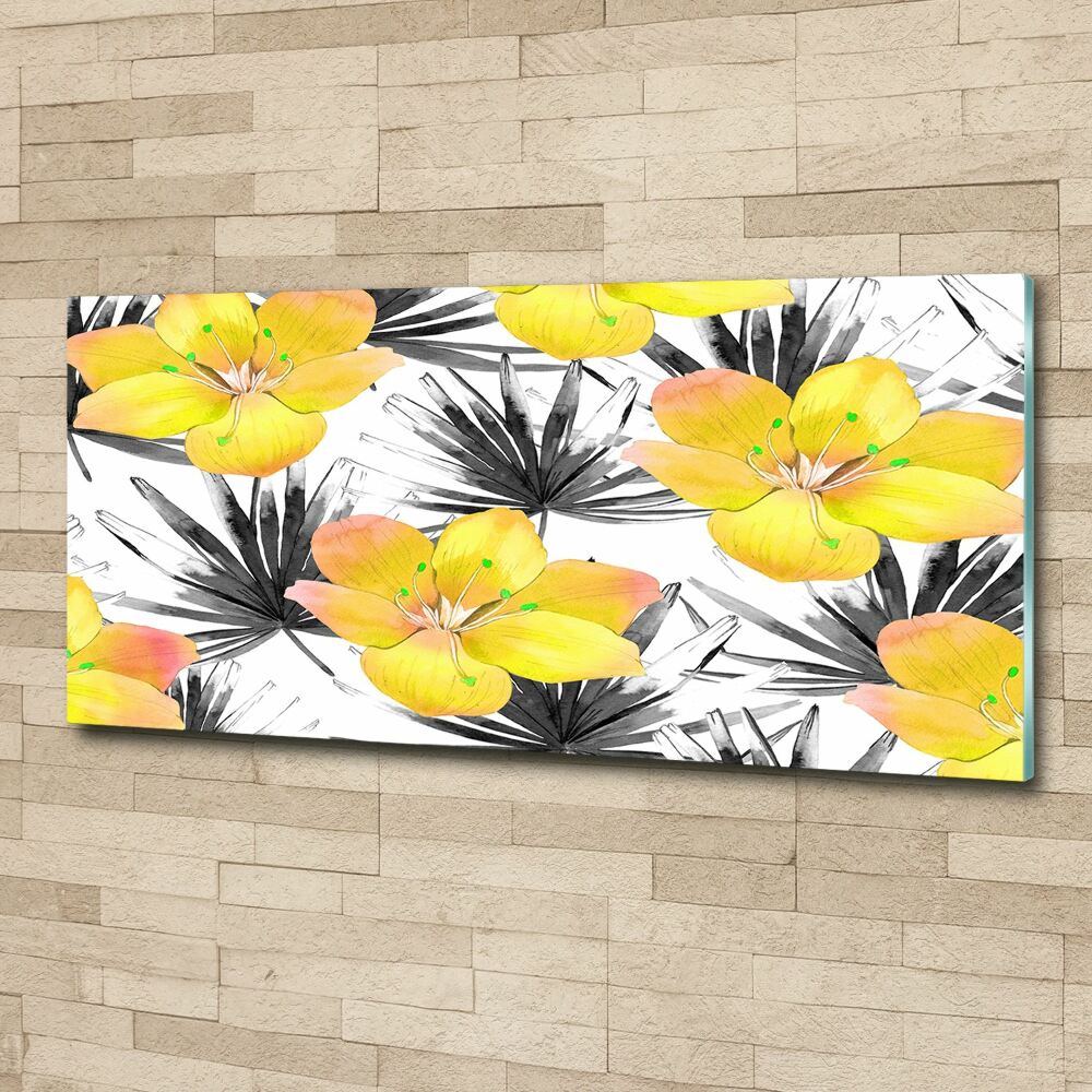 Print on acrylic Tropical flowers