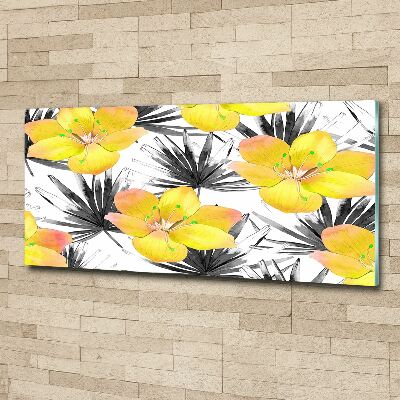 Print on acrylic Tropical flowers