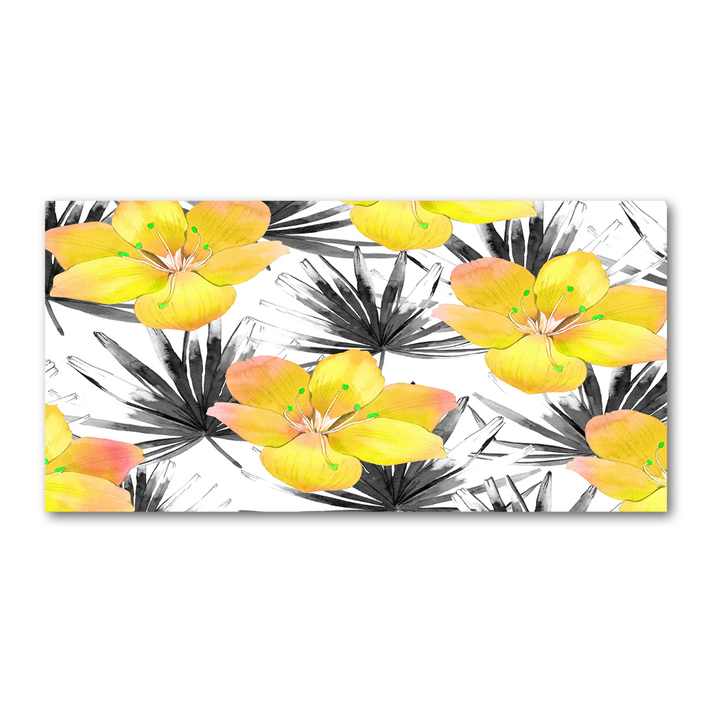 Print on acrylic Tropical flowers