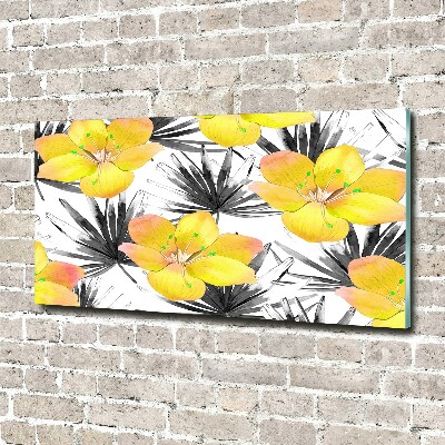 Print on acrylic Tropical flowers