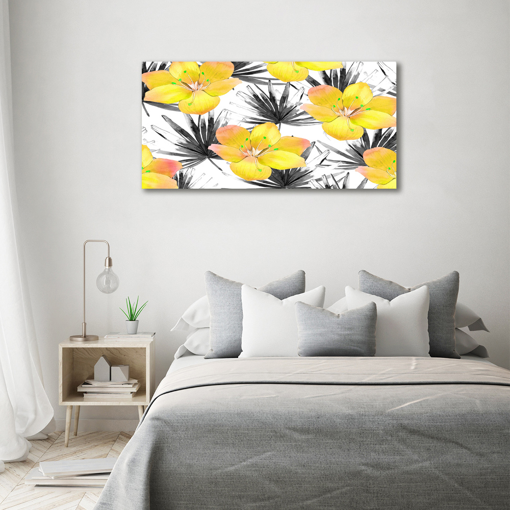 Print on acrylic Tropical flowers