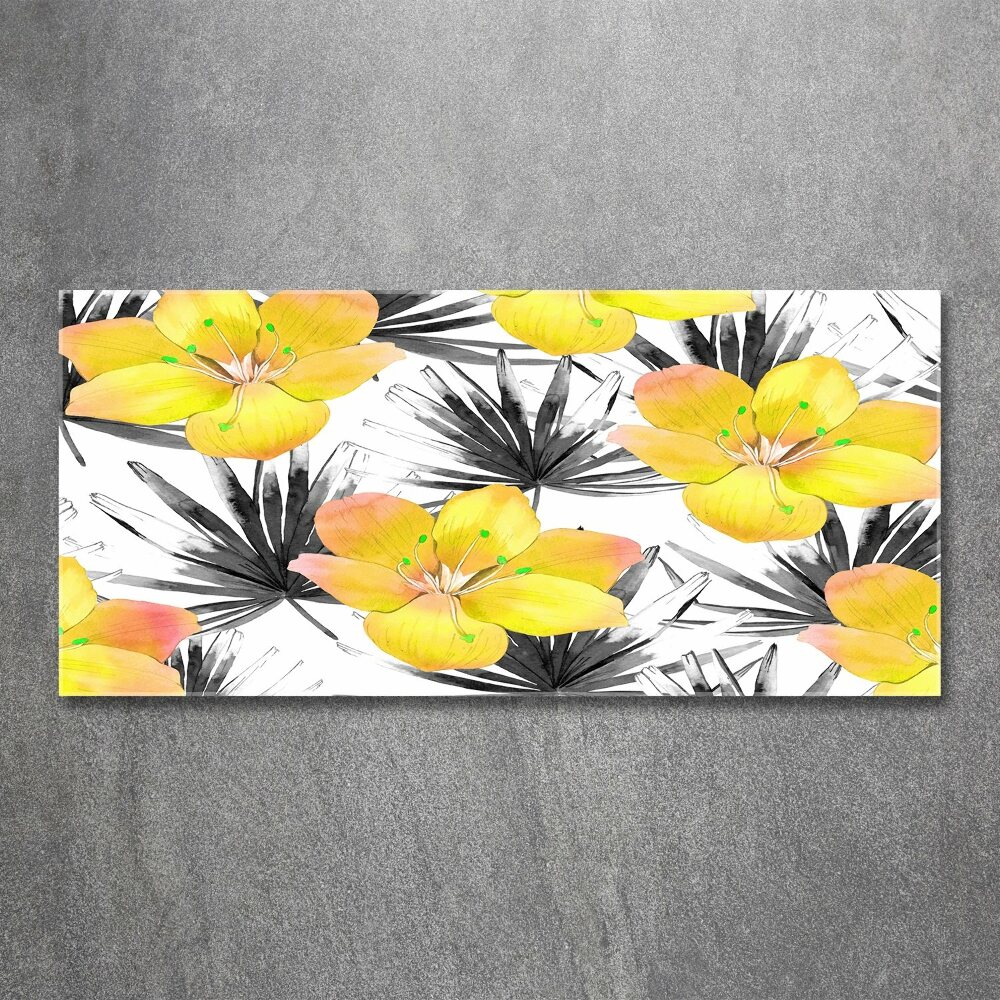 Print on acrylic Tropical flowers