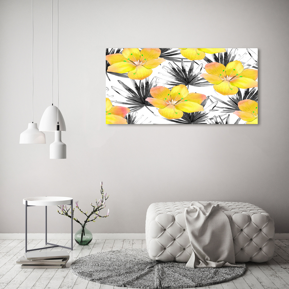 Print on acrylic Tropical flowers